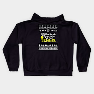 Merry Christmas Tennis Kids Hoodie